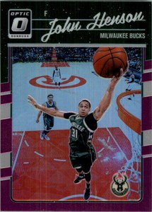 2016-17 Donruss Optic Purple Milwaukee Bucks Basketball Card #9 John Henson