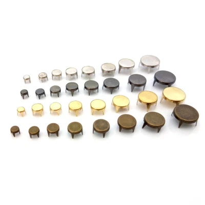 Flat Top Round Claw Studs Rivets To Embellish Garments Bags Shoes Belts Craft - Image 1 of 4