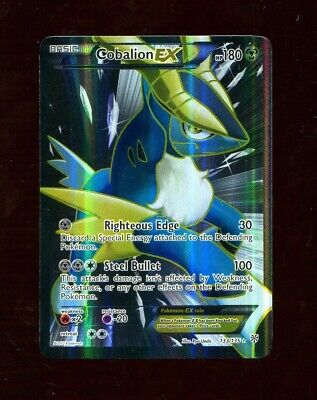 Cobalion EX 133/135 Plasma Storm Set FULL ART Pokemon Card