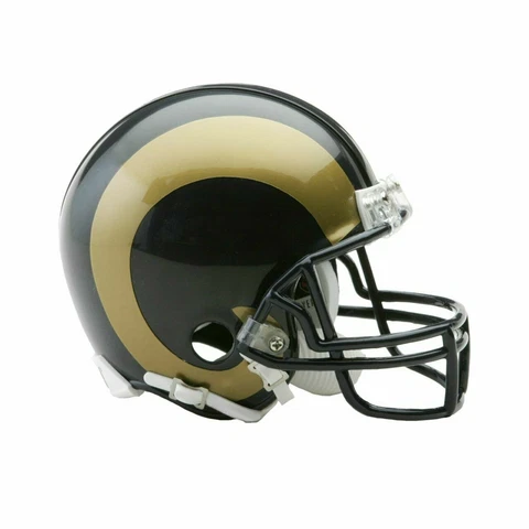 Los Angeles Rams 2000-2016 00-16 VSR4 Throwback Riddell Football Mini Helmet New Cover