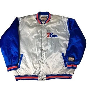 Philadelphia Sixers 76ers Hardwood Classics G-III & Carl Banks Satin Jacket XXXL - Picture 1 of 11