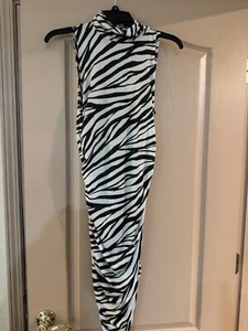 New with Tags Michael Kors Animal Print Fitted Dress with Sparkles Size Small - Picture 1 of 8