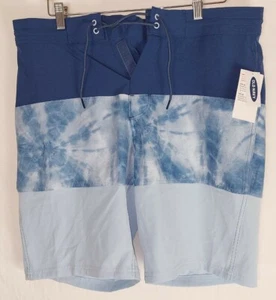 Old Navy Color-Blocked Built-In Flex Board Shorts for Men 10" inseam Blue 34 New - Picture 1 of 3