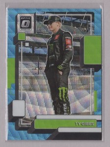 Ty Gibbs 2023 Panini Donruss NASCAR Optic Carolina Blue Wave Parallel 45