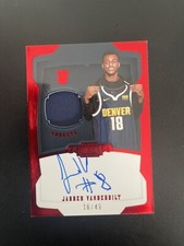 2018-19 Dominion Basketball, On-Card Red RC Auto, #’d/49 RPA, Jarred Vanderbilt