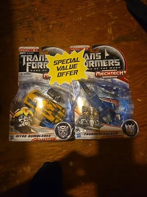 Transformers Movie Dark of the Moon Nitro Bumblebee + Thundercracker New Sealed - Image 1 of 2