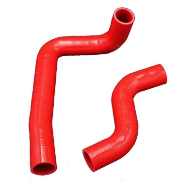 KIT DE TUBERÍA DE MANGUERA DE RADIADOR DE SILICONA PARA 1993-1997 MAZDA RX7 RX-7 FD3S FD TURBO ROJO Foto 1 de 4
