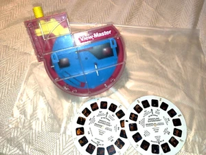 De colección View-Master Clear See Through Viewer 2 carretes lucha libre superestrellas 1985 Preow - Imagen 1 de 3