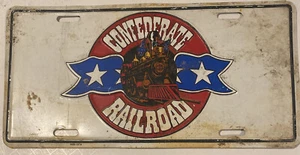 Targa d'epoca confederata ferrovia colorata auto vanità - Foto 1 di 5