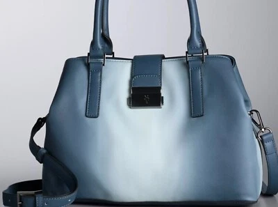 Bolso de mano Simply Vera Wang Pinch suave - Azul Denim Ombre - Nuevo Foto 1 de 2