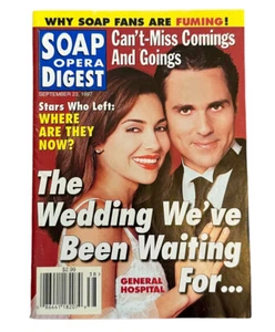 SOAP OPERA DIGEST September 23 1997 Vanessa Marcil Maurice Benard Peter Bergman - Picture 1 of 9