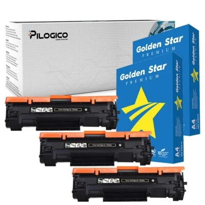PILOGICO 3 TONER CF244A PER HP LASERJET PRO MFP M28A M15W M15A M14 M17 + 2 RISME DI CARTA