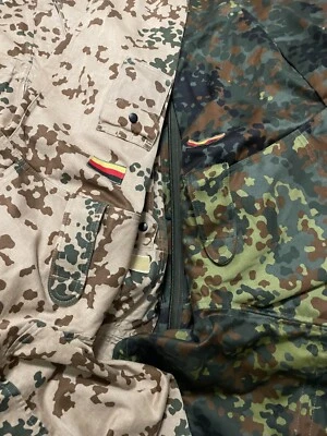 German Flecktarn Camouflage Stencil - Reusable A4 - 3 Sheets - DIY Spraypaint - Image 1 of 4