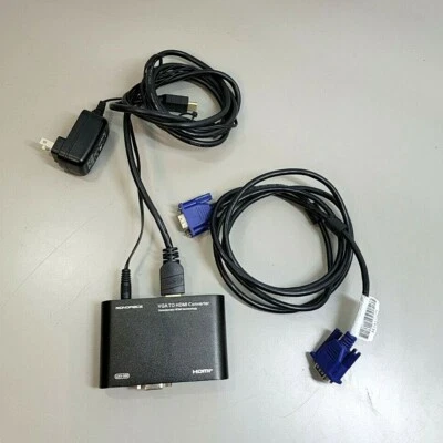 Monoprice LKV-350 VGA A HDMI Convertidor W/ Potencia Suministro, HDMI/ VGA Cable - Imagen 1 de 4