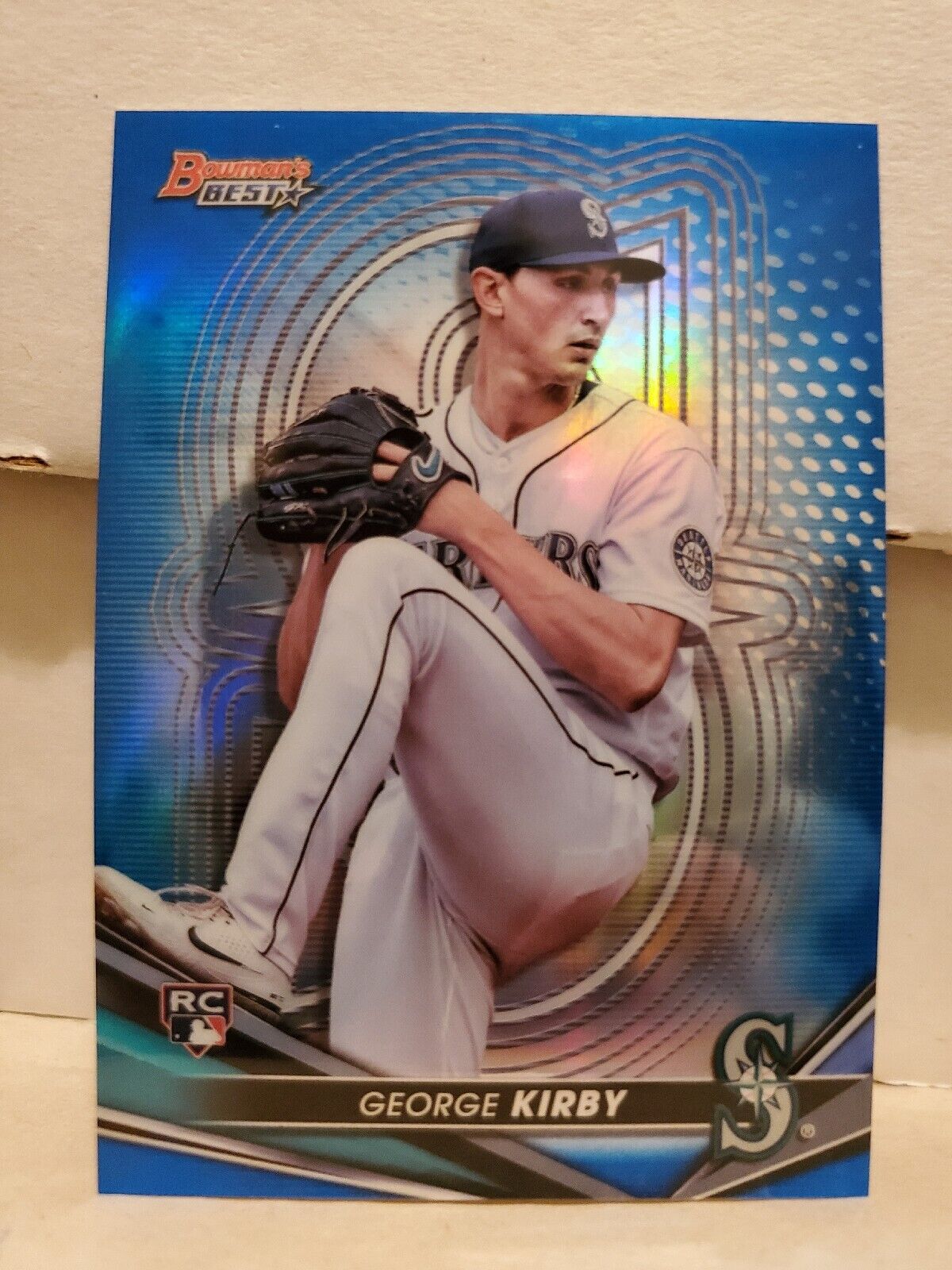 George Kirby 2022 Bowman's Best #69 Blue Refractor /150 SP Rookie RC QTY