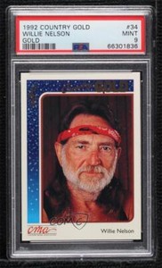 1992 Sterling Cards CMA Country Gold Gold Willie Nelson #34 PSA 9 MINT 0jk3