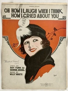 Oh How I Laugh When I Think How I Cried About You 1919 Sheet Music Willy White - Picture 1 of 3