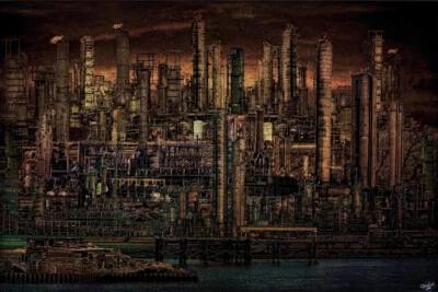 Industrial Psychosis by Chris Lord Photo Art Print Poster 12x18 - Image 1 of 3