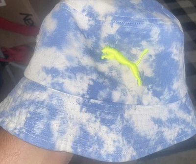 Sombrero de cubo Puma talla única azul tie dye Foto 1 de 3