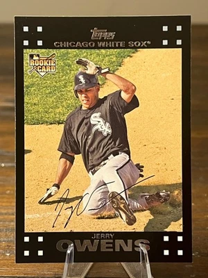 2007 Topps #284 Jerry Owens [RC] Rookie Card Chicago White Sox - Image 1 of 2