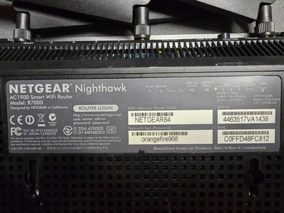 Netgear R7000-100PAS Nighthawk AC1900 1300 Mbps Wireless AC Router - Image 1 of 3