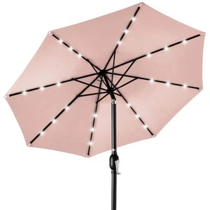 Best Choice Products 10 ft. Market Solar LED Lighted Tilt Patio Umbrella with in - Picture 1 of 7