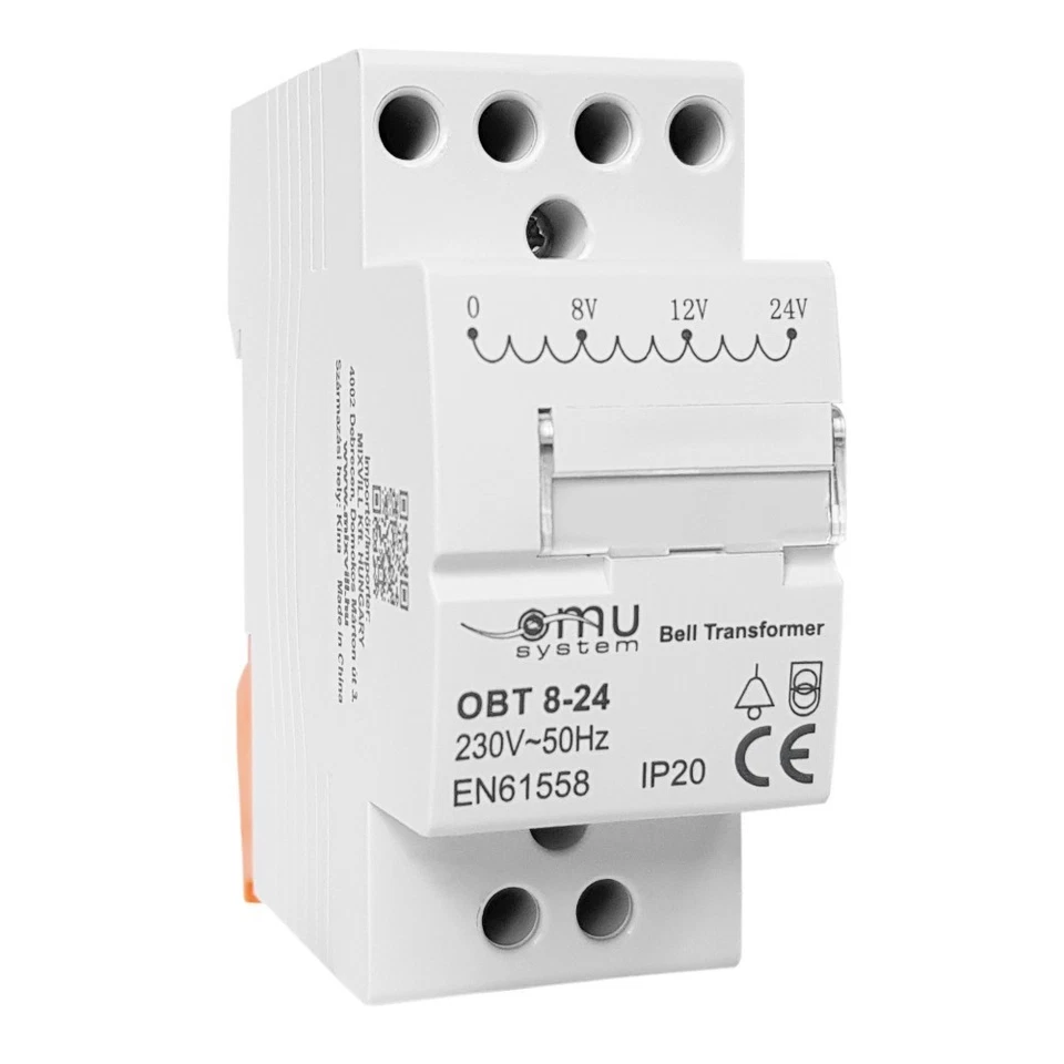 XBS Modularer Klingeltrafo 8V - 12V - 24V für 35mm DIN Hutschie - Bild 1 von 1