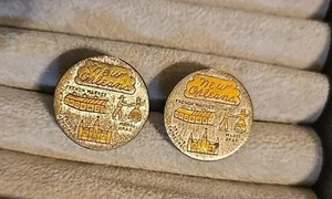 Vtg MCM Souvenir New Orleans Cufflinks - Picture 1 of 5
