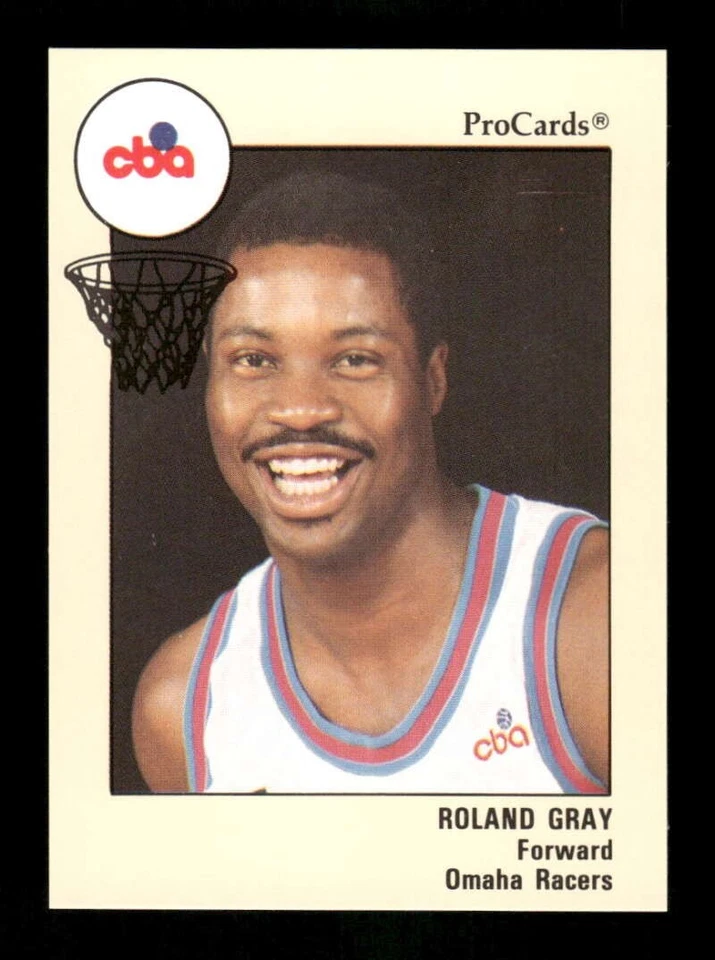 1989-90 Procards CBA Omaha Racers 72 Roland Gray BXCP53 - Image 1 of 2