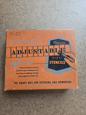 Kit de plantillas de latón ajustables Reese's para numeración - FALTA #4 - Envío gratis Foto 1 de 4