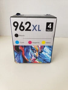 962XL Tinta 4 Cartuchos Officejet Pro 9010, 15, 18, 25, 20, 12, 26, 27, 28, 29 - Imagen 1 de 4