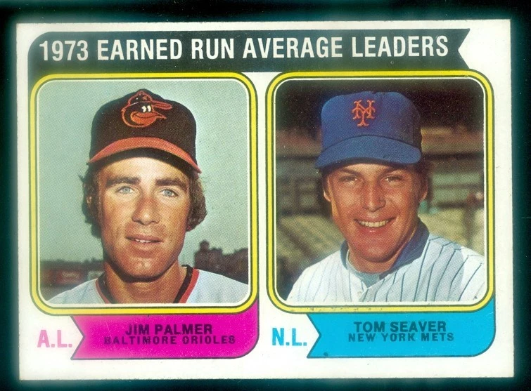 Topps #206 Era Leaders Palmer/Seaver 1974 excelente Foto 1 de 1