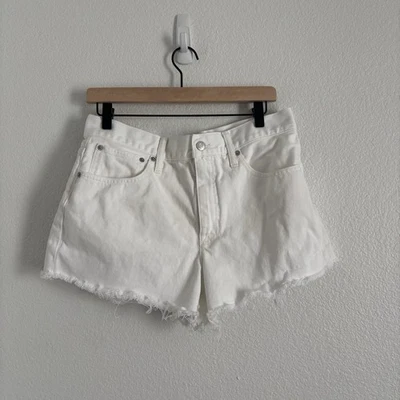 J. Crew Women's Size 30 White Relaxed Denim Shorts - Image 1 of 4