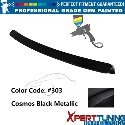 Fits 99-05 BMW E46 3-Series AC Style ABS Rear Roof Spoiler Lip Painted 303 Black - Image 1 of 4