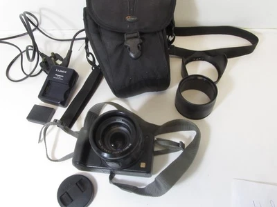 Cámara digital Panasonic Lumix DMC-FZ20 negra + brocas probadas funcionando Foto 1 de 4