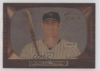2004 Bowman Heritage Mahogany /25 Matt Macri #224 Rookie RC - Image 1 of 2