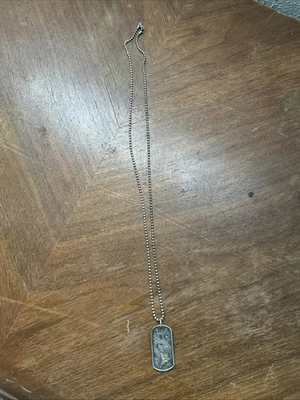 Collar colgante de mariposa de plata Montana con cadena de bola de plata Foto 1 de 3