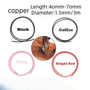 Men Women Rope Leather Cord Chain Necklace Copper Clasp Crude 1.5mm/3mm 4 Colors - Picture 1 of 14