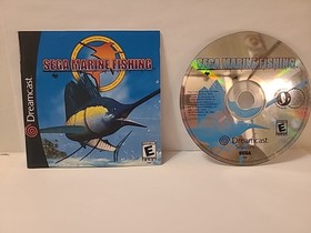 Sega Marine Fishing (Sega Dreamcast, 2000) Disc And Manual