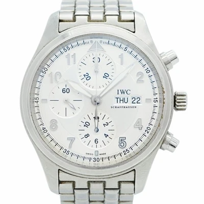 IWC Schaffhausen Spitfire IW371705 silbernes Zifferblatt Herrenuhr - Bild 1 von 4