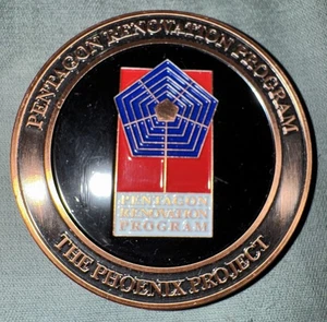 Pentagon Phoenix Project DOD Department of Defense Coin 9/11/01 - 9/11/02 - Bild 1 von 2