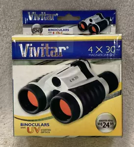 VIVITAR 4X30 MAGNIFICATION BINOCULARS WITH Ruby Coated UV OPTICS New In Box - Picture 1 of 18