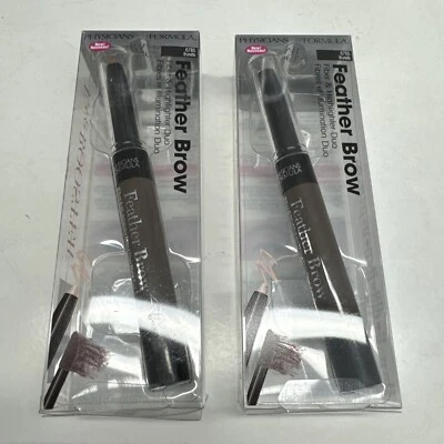2 X Physicians Formula Eye Booster Feather Brow Fiber Highlighter Duo BRUNETTE - Image 1 of 2