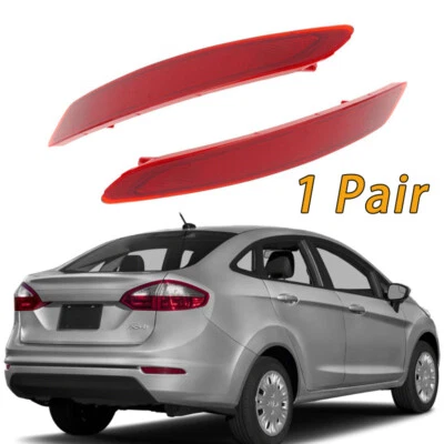 2Pcs Rear Bumper Reflector light For Ford Fiesta 2014-2019 Sedan BS7Z13A565B Foto 1 de 4