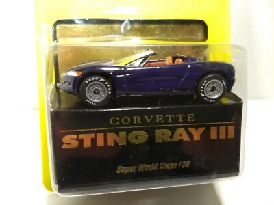 Corvette Sting Ray III Coche Púrpura Super Matchbox Clase Mundial #39 Nuevo 1:64 1993 Foto 1 de 4