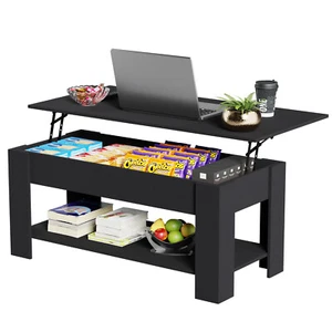 Coffee Table Lift Top Coffee Tables with Hidden Compartment and Storage Shelf - Picture 1 of 53