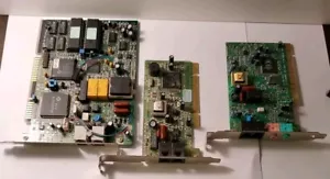 Old Vintage Computer Modem Cards (x3) - Picture 1 of 9