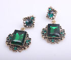 Vintage Crystals Rhinestone Dangle Earrings Eardrop Women Ladies Party Jewelry