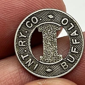 1920 INT RY CO BUFFALO NY Train Railway Trolley Streetcar Transit Token WIDER I - Picture 1 of 3