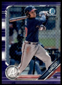 2019 Bowman Chrome Draft Purple Refractors #BDC52 Derian Cruz /250